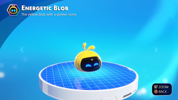 Astro Bot cameo of Kulche, yellow LocoRoco.