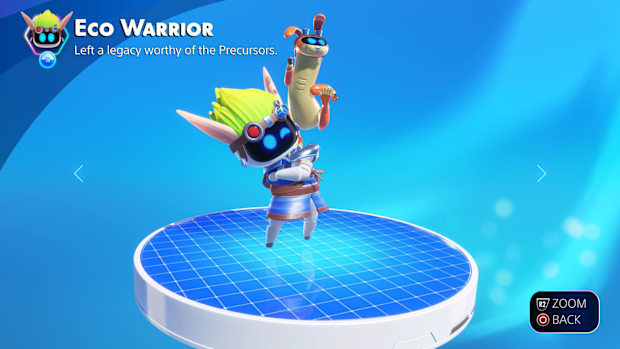 Astro Bot cameo of Jak from Jack and Daxter.