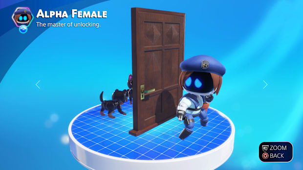 Jill Valentine from the Resident Evil series in an Astro Bot cameo.