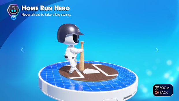 Astro Bot cameo of a baseball player from Yakuu Fighting Spirits.