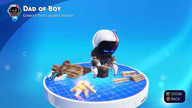 God of War Karatos cameo in Astro Bot.