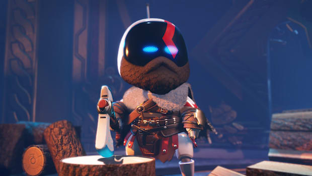 Kratos from God of War cameo in Astro Bot.