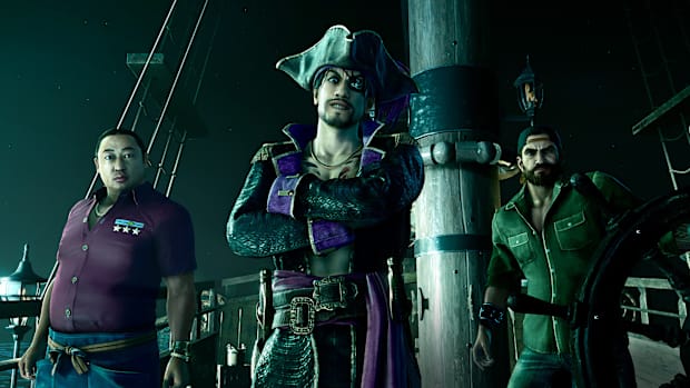 Characters from Like a Dragon: Pirate Yakuza in Hawaii