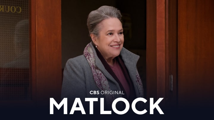 MATLOCK stars Kathy Bates as the brilliant septuagenarian Madeline “Matty” Matlock, who, after achieving success in her younger years, decides to rejoin the workforce at a prestigious law firm where she uses her unassuming demeanor and wily tactics to win cases and expose corruption from within. 