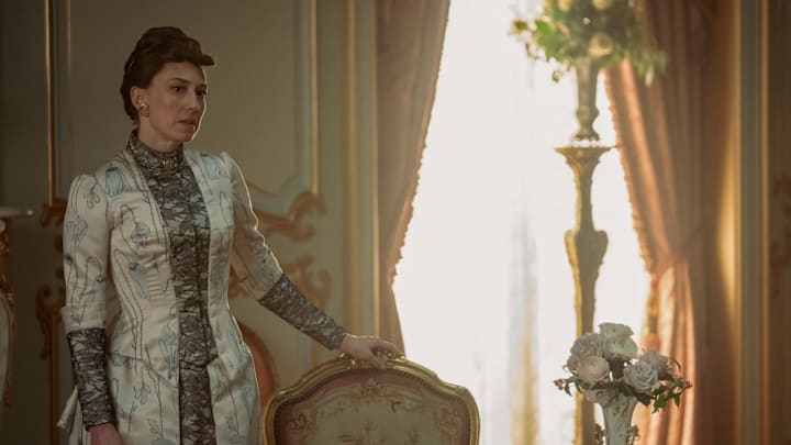 Carrie Coon in The Gilded Age season 3 episode 7 on HBO