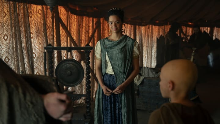 Tanzyn Crawford (Tanselle) in A Knight of the Seven Kingdoms. Photograph by Steffan Hill/HBO.