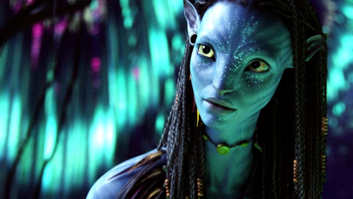 Neytiri (Zoe Saldaña) in Twentieth Century Fox's AVATAR. 