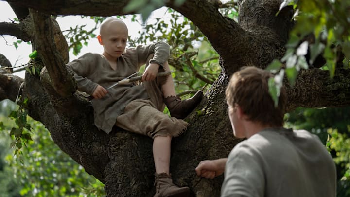 Dexter Sol Ansell (Egg) and Peter Claffey (Dunk) in A Knight of the Seven Kingdoms.