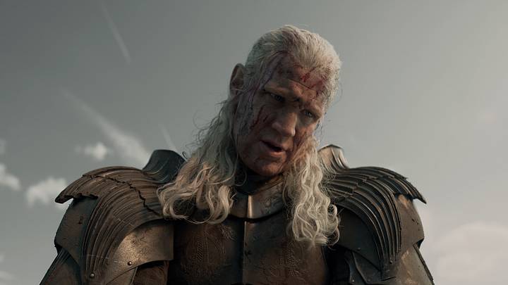 Matt Smith (Daemon Targaryen) in House of the Dragon season 3. Photograph by Theo Whiteman/HBO.