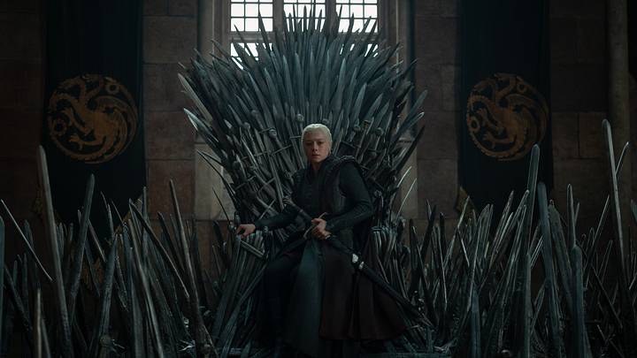 Emma D'Arcy (Rhaenyra Targaryen) in House of the Dragon season 3. Photograph by Ollie Upton/HBO.