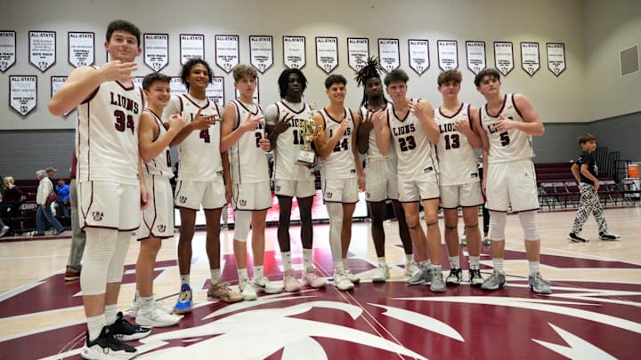Action from the First Baptist Academy boys basketball win over Bishop Verot during the Private 8 Championship at FBA on Friday, Jan. 24, 2025. Action from the First Baptist Academy boys basketball win over Bishop Verot during the Private 8 Championship at FBA on Friday, Jan. 24, 2025.