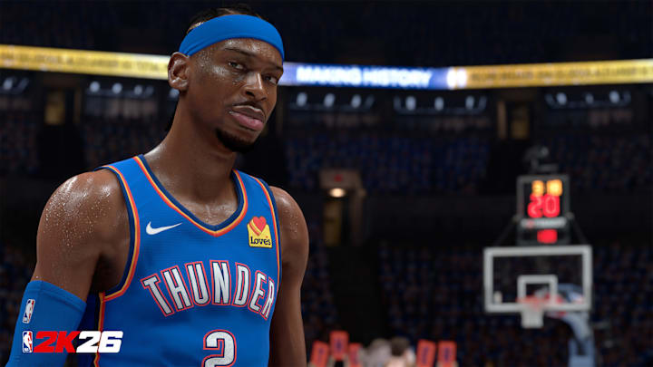 First look at Shai Gilgeous-Alexander in NBA 2K26.