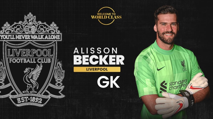 Liverpool's Alisson has earned third place