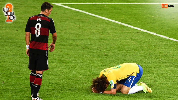 Ozil and Luiz after the game