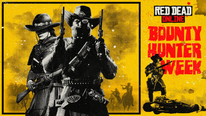 Mount-up and prepare for Bounty Hunter Week in Red Dead Online (RDO) this week, including bonuses to the role and special discounts. Mount-up and prepare for Bounty Hunter Week in Red Dead Online (RDO) this week, including bonuses to the role and special discounts.