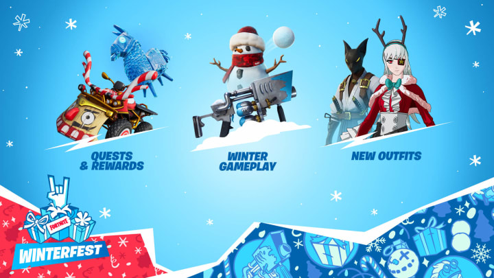Fortnite's Winterfest celebration is here again with new rewards, quests, and a visit from your friendly neighborhood Spider-Man.