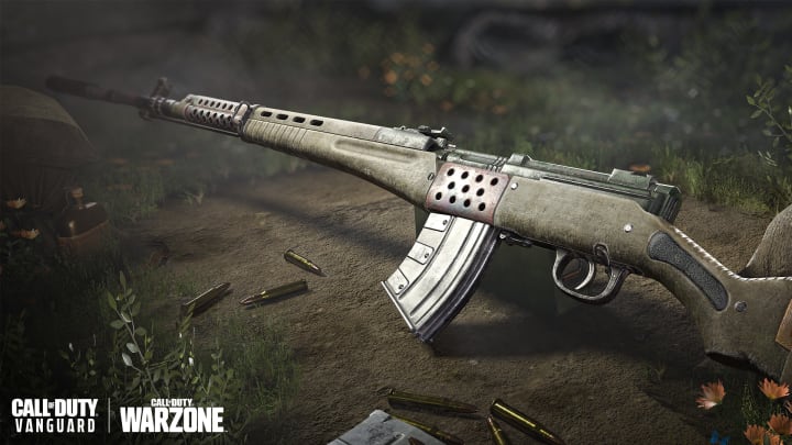 "A semi-automatic rifle with a deadly combination of power and fire rate. Lethal at any range in the hands of a capable marksman." "A semi-automatic rifle with a deadly combination of power and fire rate. Lethal at any range in the hands of a capable marksman."