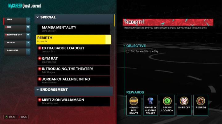 The Rebirth feature has returned in NBA 2K23 MyCAREER.