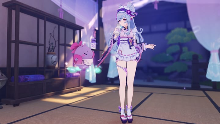 Genshin Impact screenshot of Yumemizuki Mizuki.
