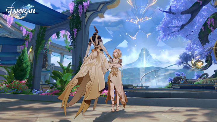 Honkai: Star Rail screenshot of Aglaea and Garmentmaker.