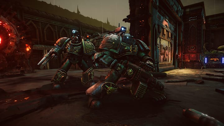 Warhammer 40,000: Chaos Gate - Daemonhunters screenshot of two Grey Knights.