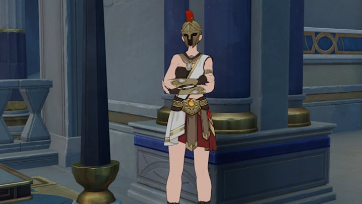 Honkai: Star Rail screenshot of an Okheman guard.