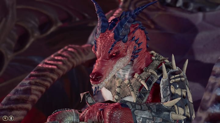 A playable red Kobold character added to Baldur's Gate 3 by the Fantastical Multiverse mod.