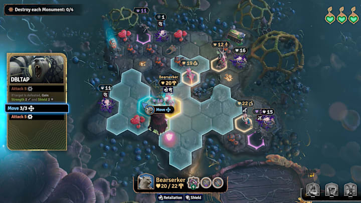 Sunderfolk screenshot showing a combat encounter.
