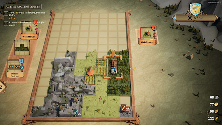 Drop Duchy screenshot of the playing field.