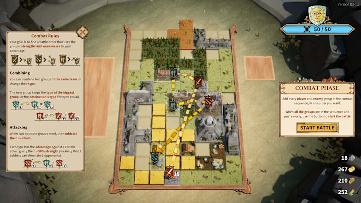 Drop Duchy screenshot showing the combat phase.