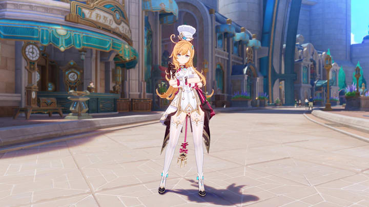 Genshin Impact screenshot of Escoffier.