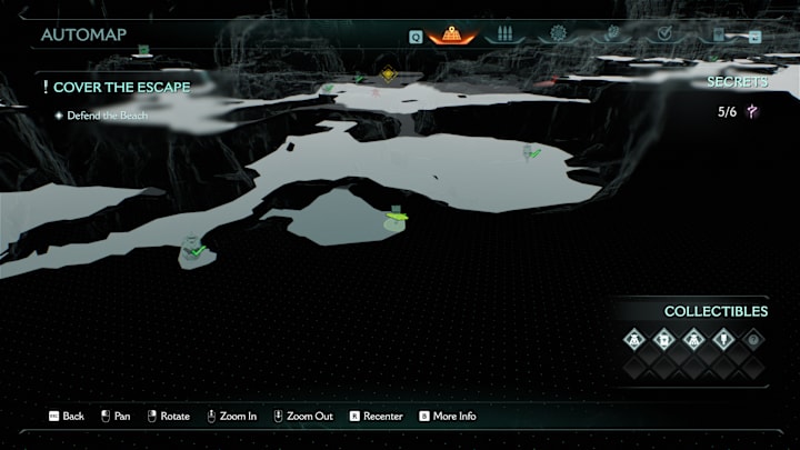 A maps showing the location of a weapon skin in Doom: The Dark Ages