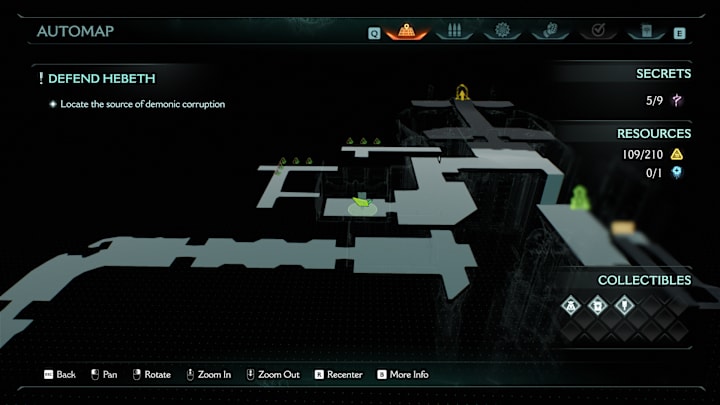 A maps showing the location of a weapon skin in Doom: The Dark Ages