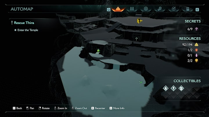 A maps showing the location of a weapon skin in Doom: The Dark Ages