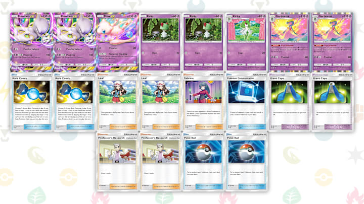 A Mewtwo ex deck list in Pokemon TCG Pocket. 