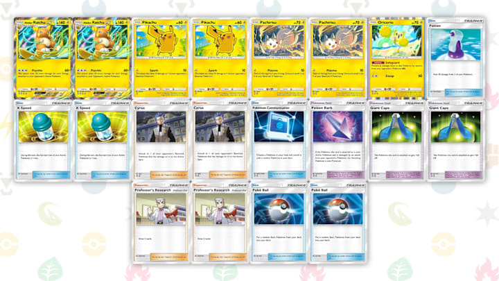 An Alolan Raichu deck list in Pokemon TCG Pocket. 