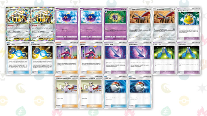 A Solgaleo ex deck list in Pokemon TCG Pocket