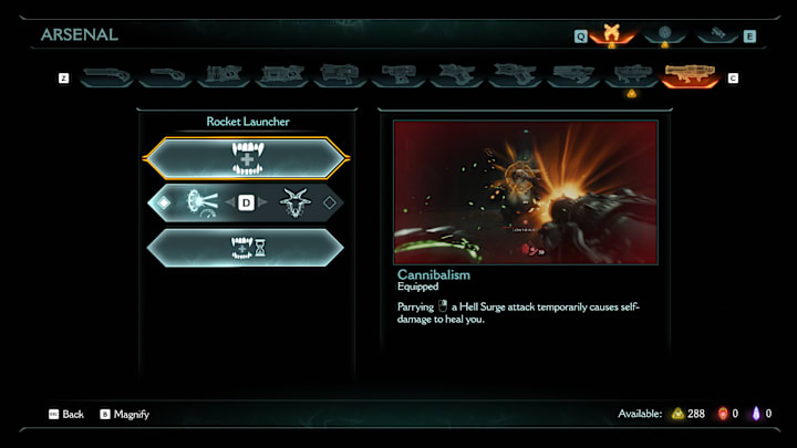 The Cannibalism upgrade in Doom: The Dark Ages