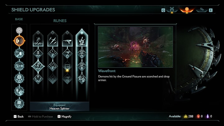 The Wavefront upgrade in Doom: The Dark Ages