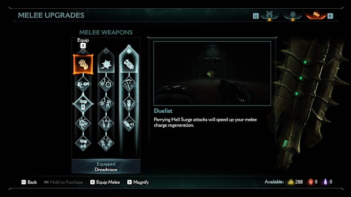 The Duelist upgrade in Doom: The Dark Ages