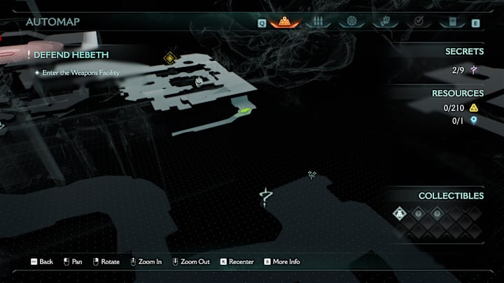 A map showing the location of a collectible toy in Doom: The Dark Ages