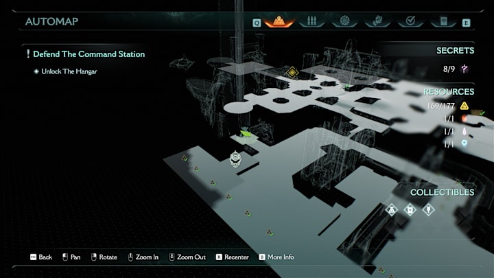 A map showing the location of a collectible toy in Doom: The Dark Ages