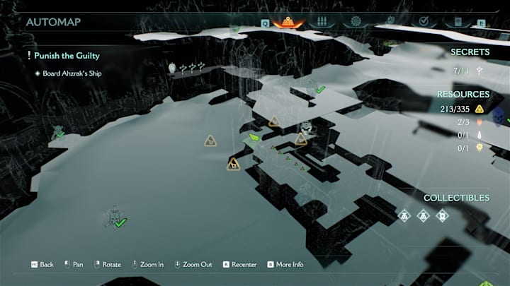 A map showing the location of a collectible toy in Doom: The Dark Ages
