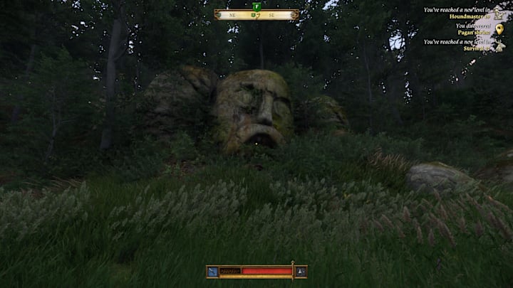 Large stone face