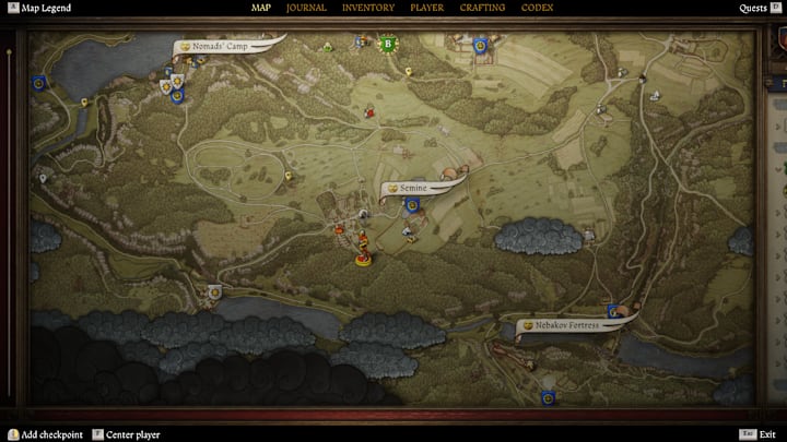 Lower Semine map