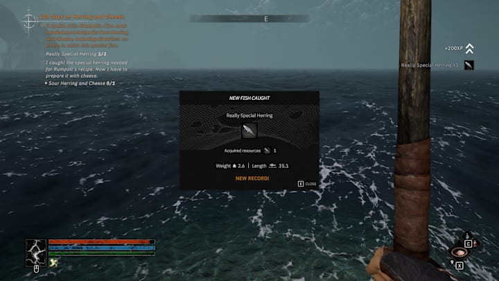 A really special herring fished up from the ocean in Tainted Grail: The Fall of Avalon