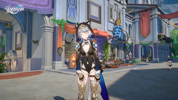 Honkai: Star Rail screenshot of Cipher being tired.
