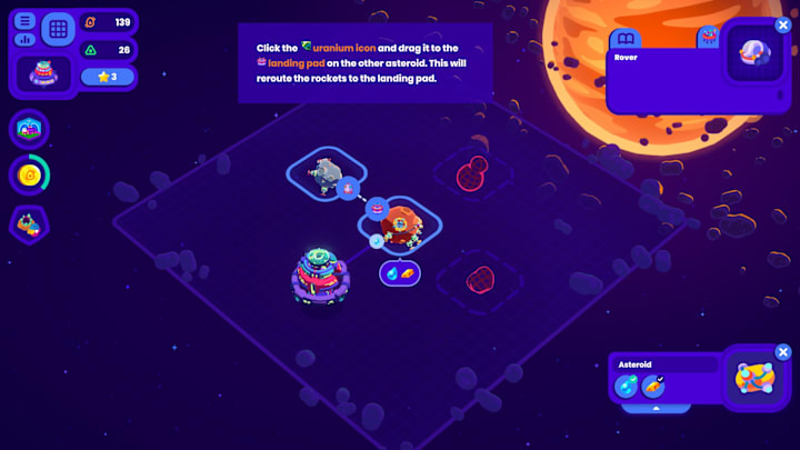 Star Birds screenshot of a star sector.