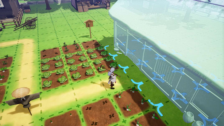 Placing a building next to a farm.
