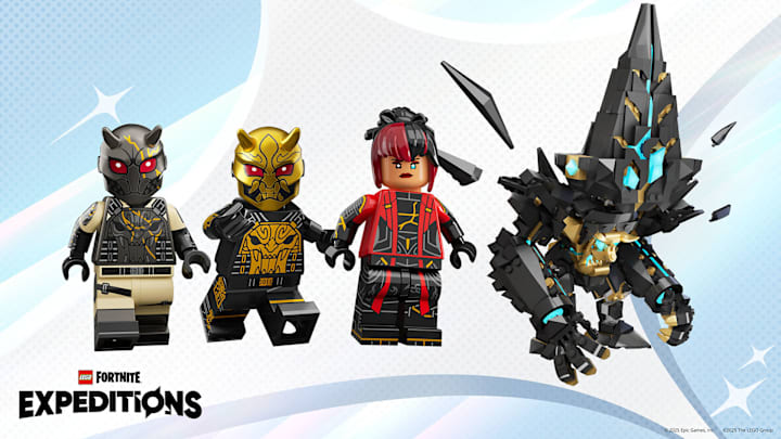 Various Lego Villains from Lego Fortnite Expeditions
